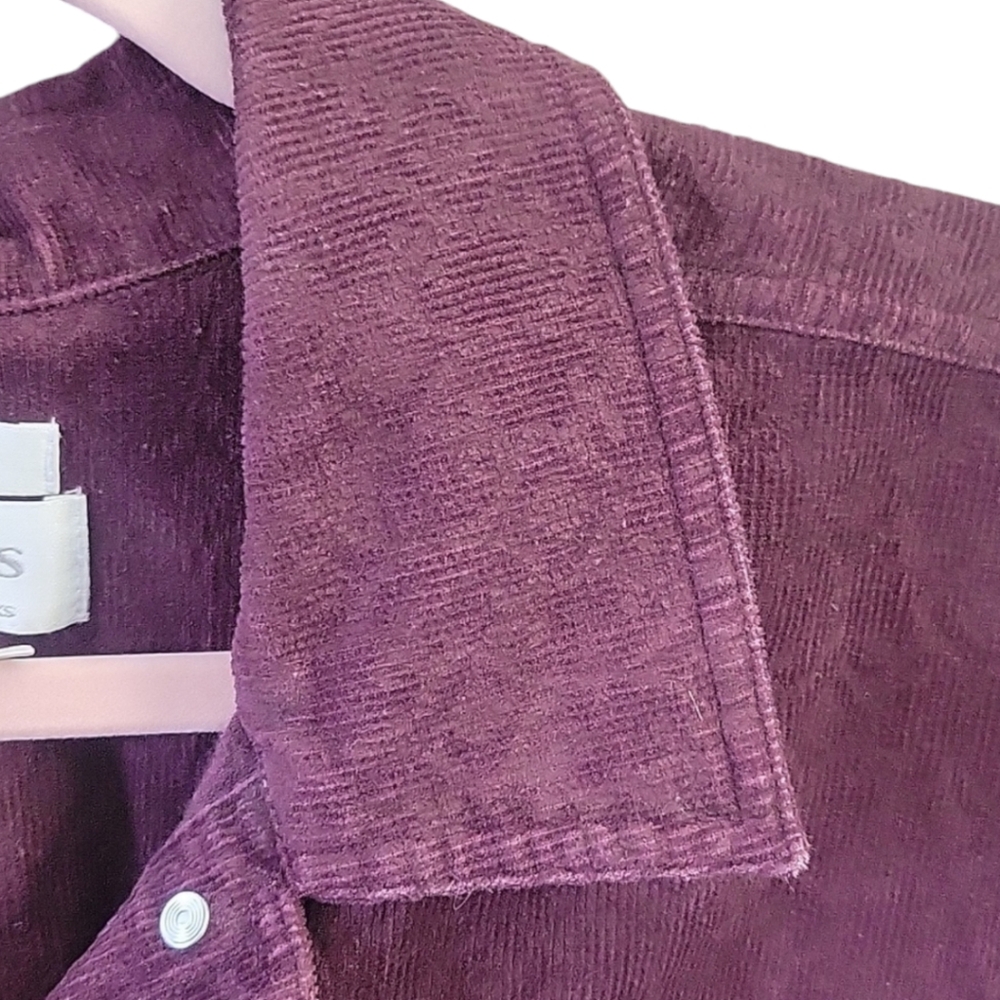 Cj Banks - Stretch Textured Corduroy Purple Jacket - Size X - Picture 4 of 10